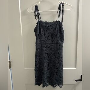Abercrombie Periwinkle Lace Tie Strap Mini Dress